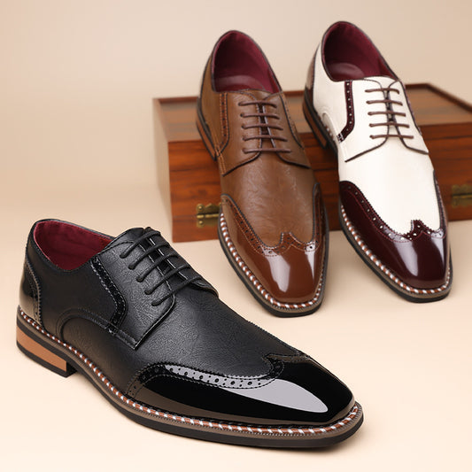 Charming Men's Comfortable Breathable Trendy Pointed Men's Business Leather Shoes