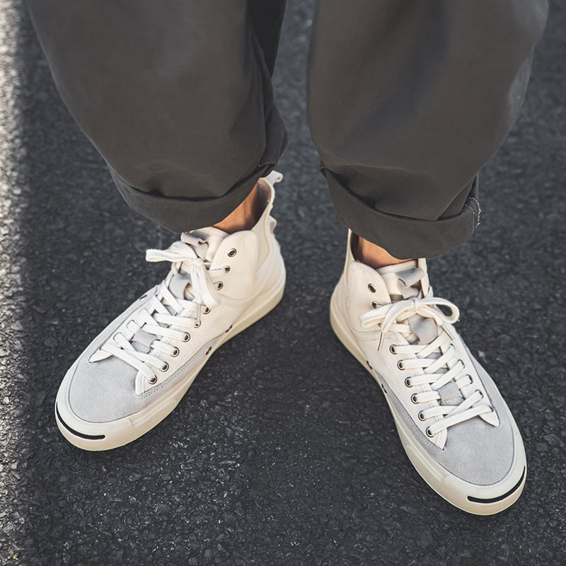 Men's Breathable Versatile White Summer Korean Fashion Sneakers