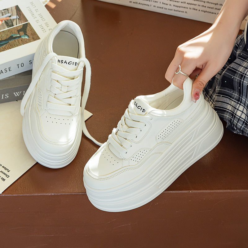 Female Tennis Spring Versatile Mesh Breathable Platform Sports Women's Casual Shoes