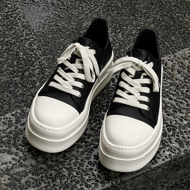 Men's Inner Height Increasing Board Fashion Big Canvas Shoes