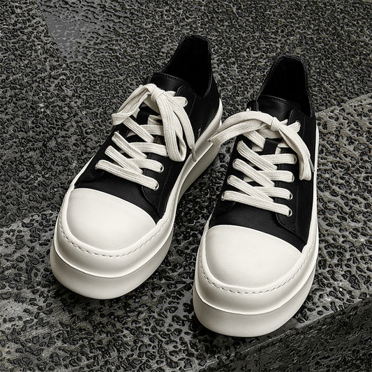 Men's Inner Height Increasing Board Fashion Big Canvas Shoes