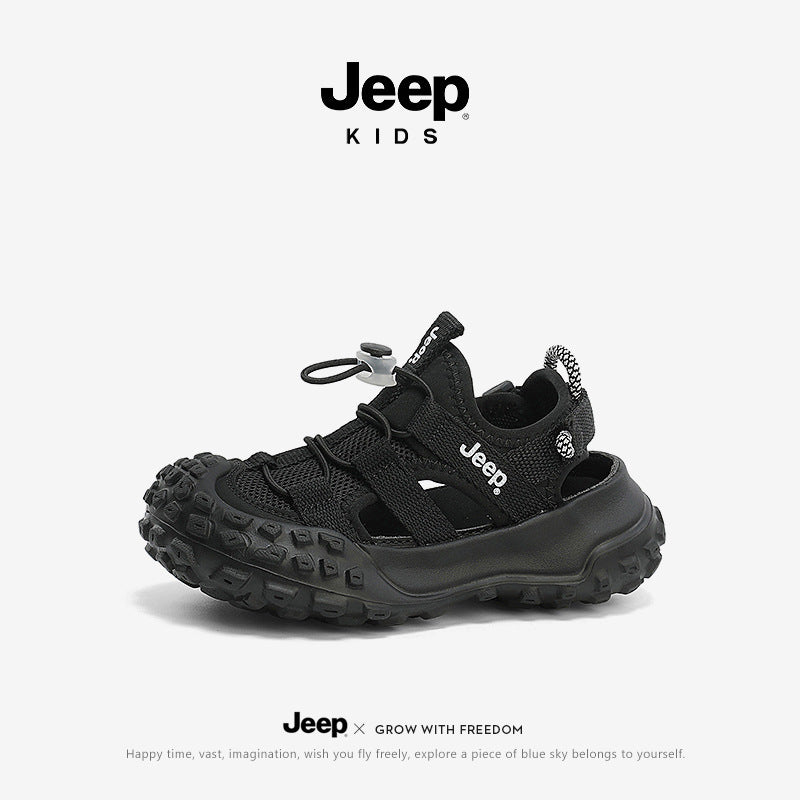 Children's Sports Summer Rotating Button Soft Bottom Kid's Sandals