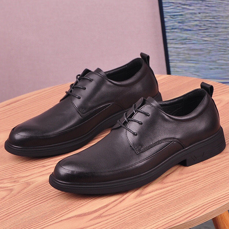 Men's Formal Wear Thick Bottom Breathable Bridegroom Men's Business Leather Shoes