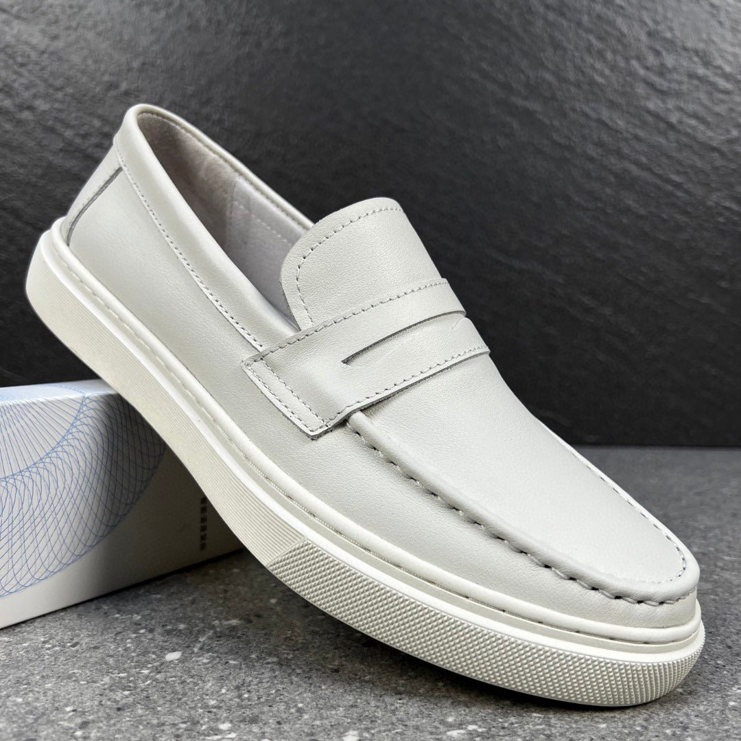 Men's Genuine Retro British Style Soft Bottom Leather Shoes