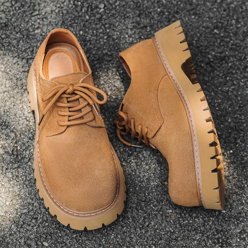 Men's Autumn Trendy Board Martin British Suede Men's Casual Leather Shoes