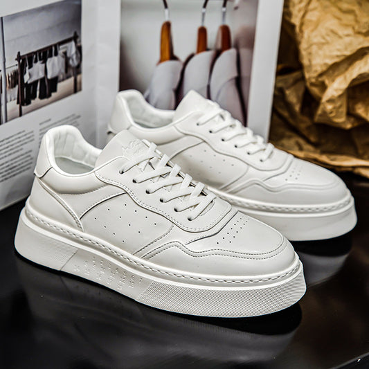 Men's Color Platform White Board British Retro Sneakers