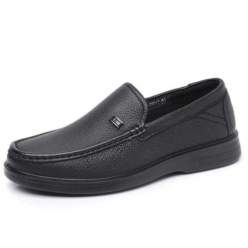 Men's Breathable Sheepskin Daily Soft Bottom Slip-on Loafers