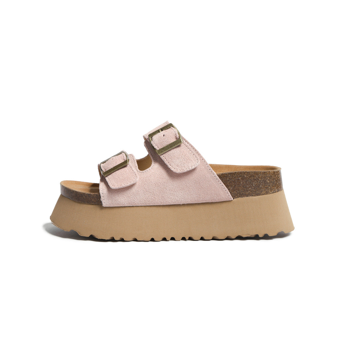 Women's Genuine Summer Wear Short Height Increasing Slippers