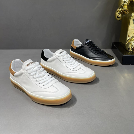 Men's First Layer Cowhide Trendy Retro Tendon Men's Board Shoes