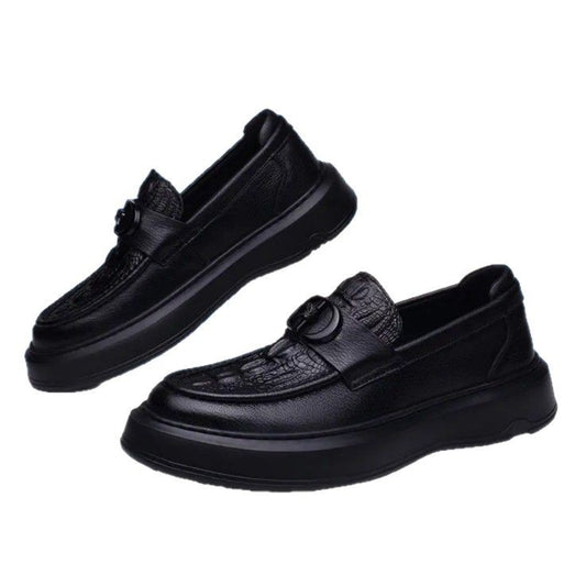 Men's Genuine Slip On Soft Bottom Surface Leather Shoes