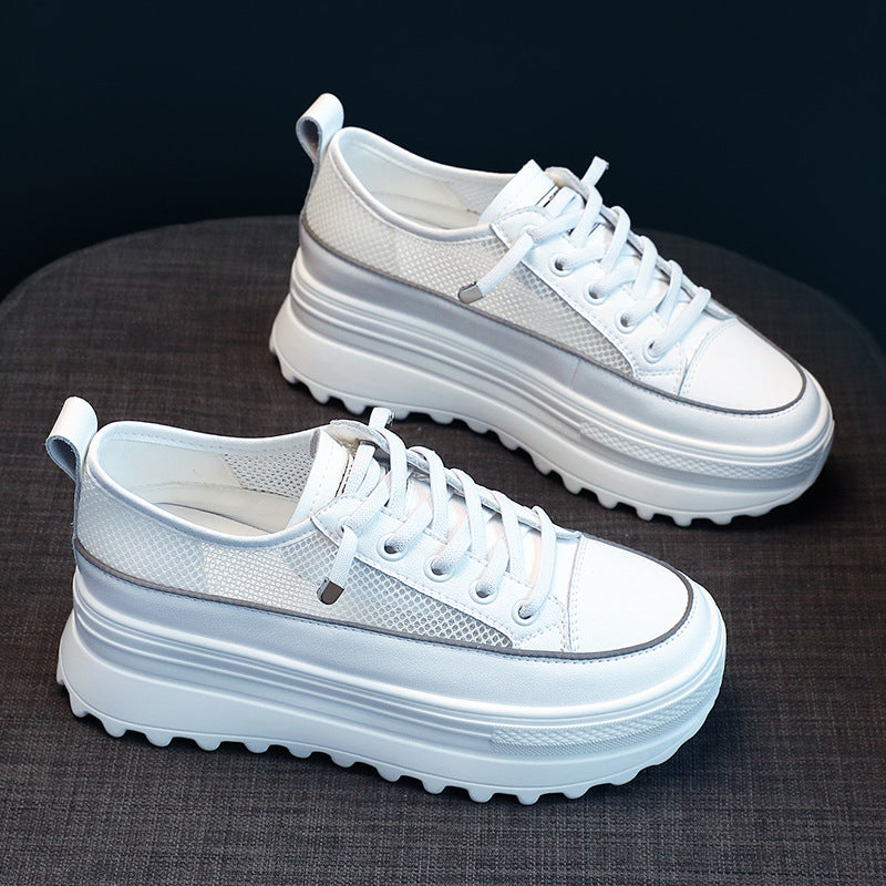 Women's Hidden White Summer Breathable Mesh Versatile Casual Shoes