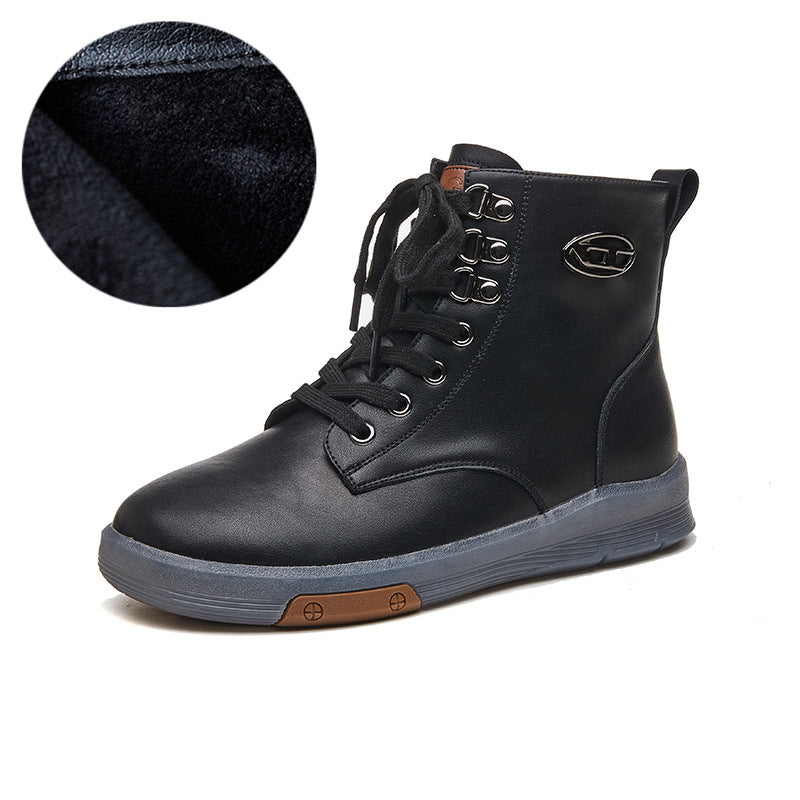 Women's Fleece-lined Martin Genuine Tendon Bottom Ankle Boots