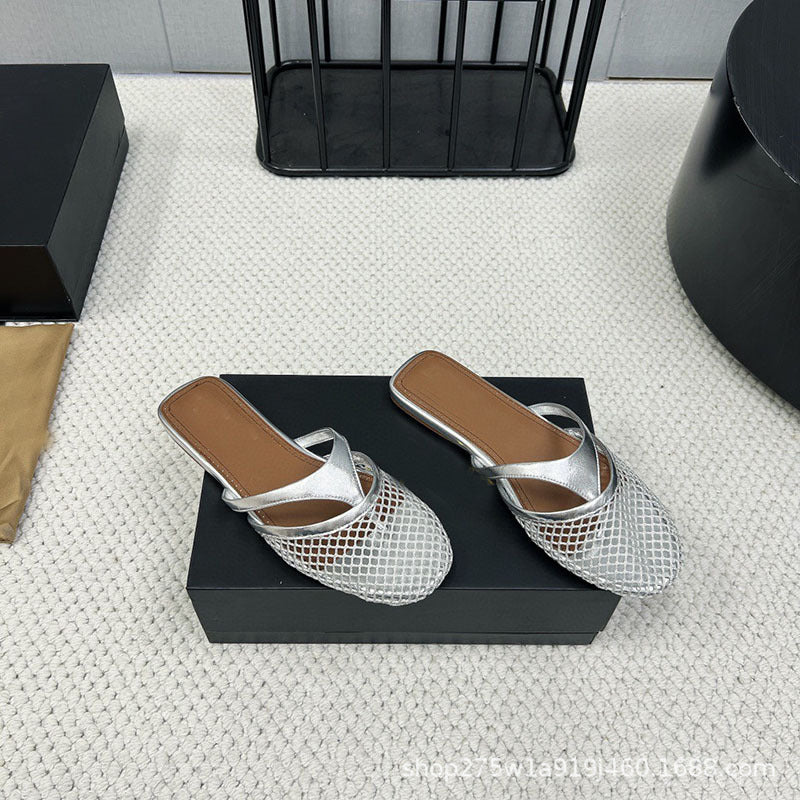 Women's Outdoor Summer Beach Genuine Flip-flops Flat Slippers