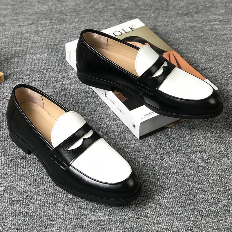 Men's Stylish Handmade British One Pedal Lazy Leather Shoes
