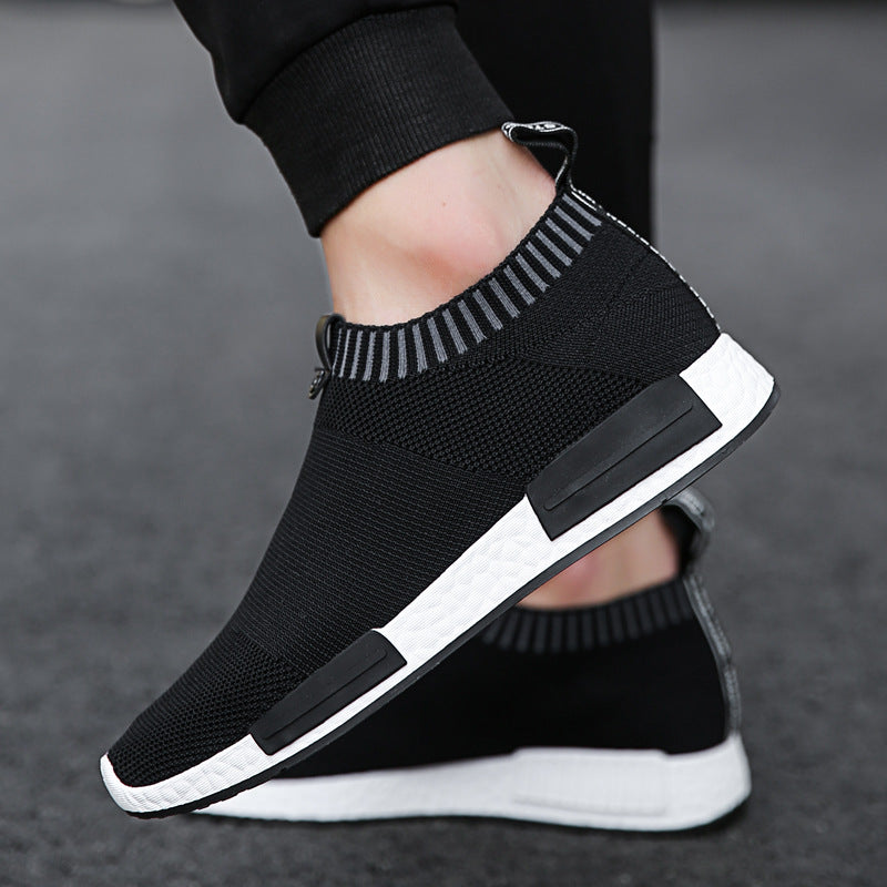 Men's Socks Trendy Flying Woven Sports Korean Casual Shoes