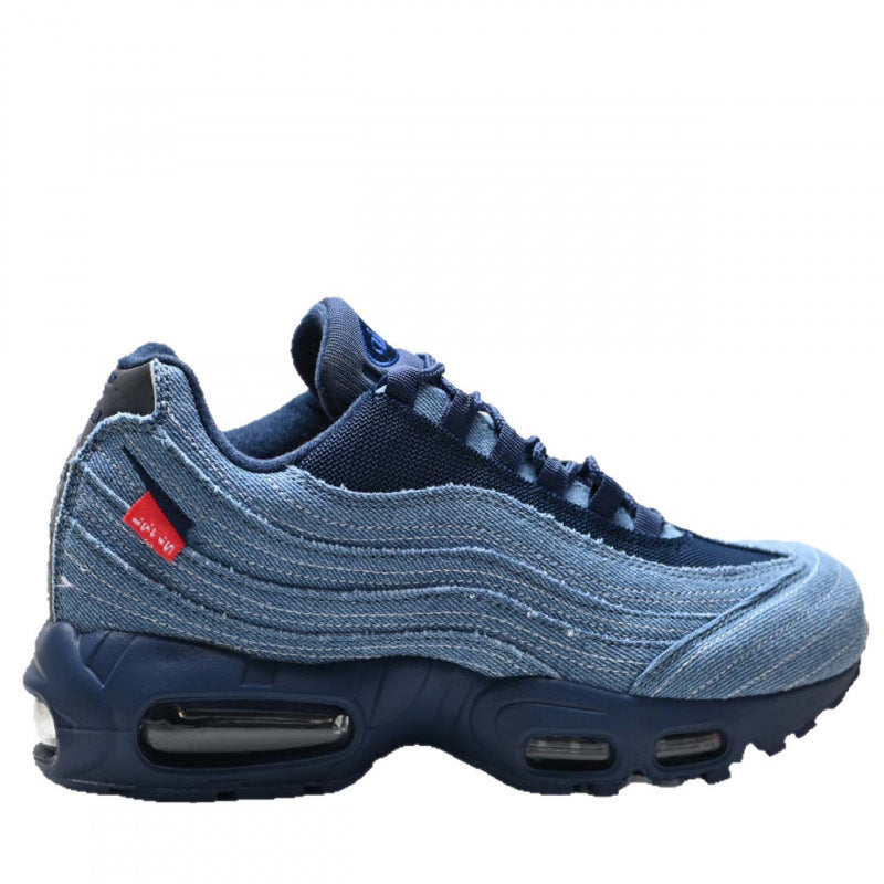 Men's Joint Running Denim Obsidian Blue Fashionable Men's Sports Shoes