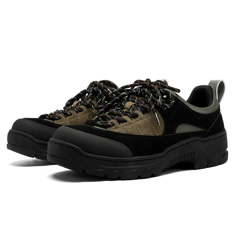 Women's & Men's Thick Bottom Outdoor Hiking Height Increasing Short Face Stitching Men's Board Shoes
