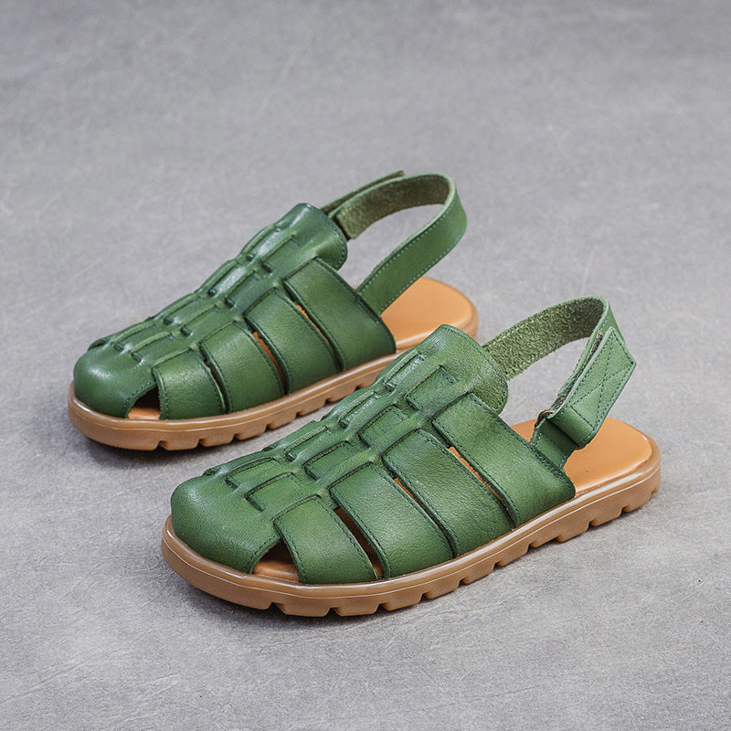 Women's Shu Breathable Woven Flat Hollow Comfortable Sandals