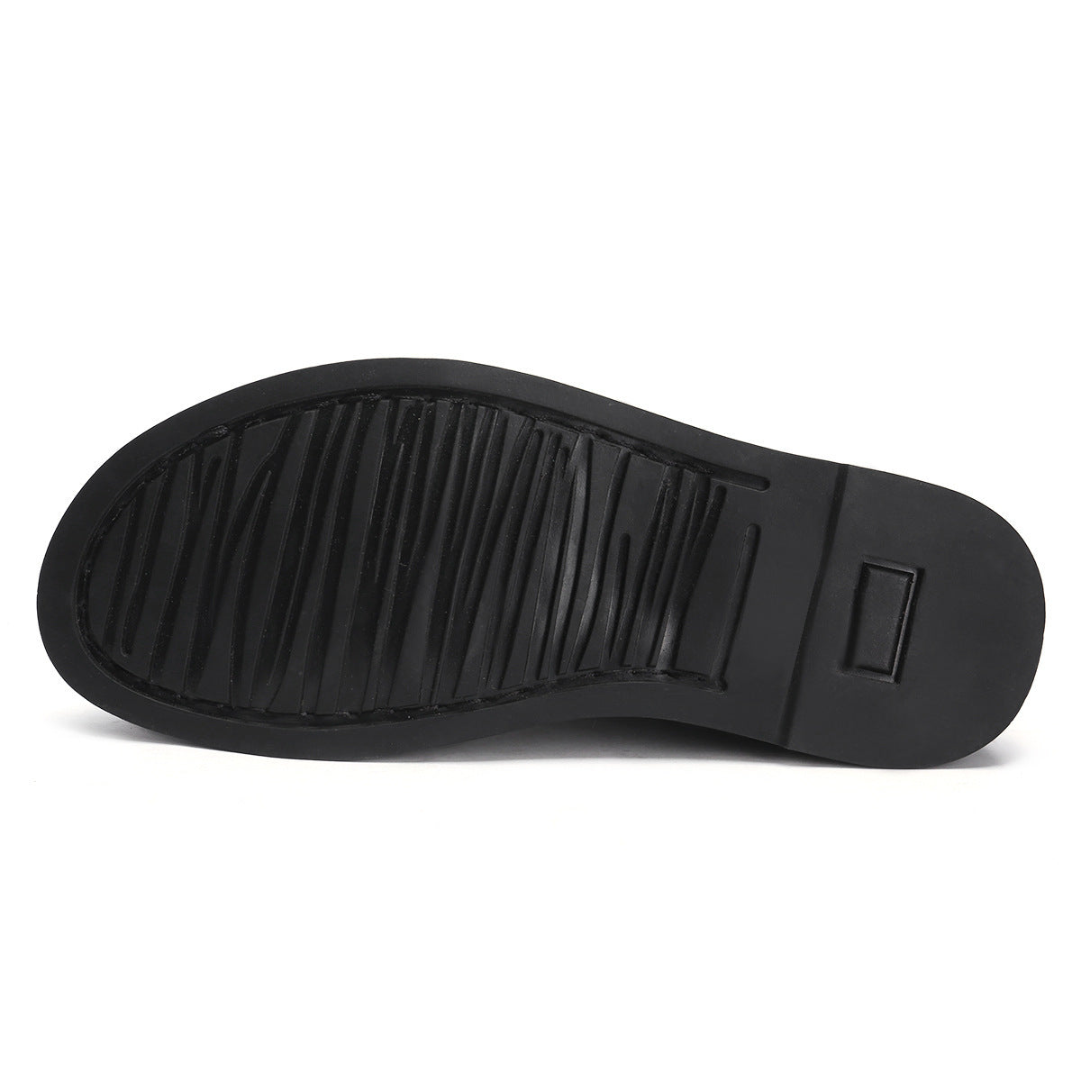 Men's Fashionable Comfortable Cowhide Round Head Leisure Thick Men's Casual Shoes