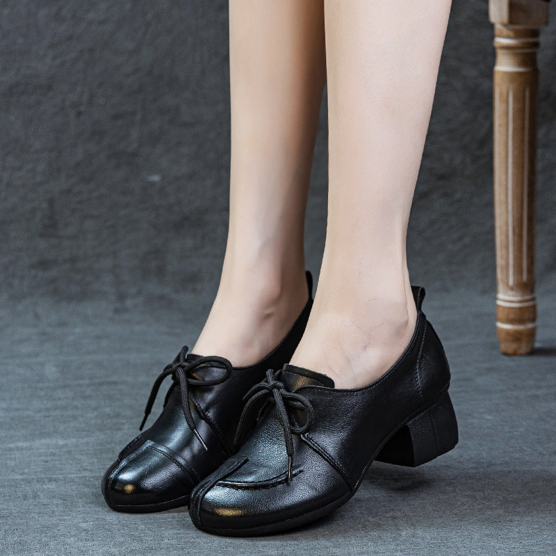Women's Handmade Thick Soft Bottom Deep Mouth First Women's Fashion Shoes