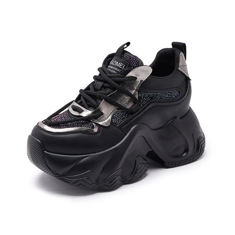 Women's Fashion Sports Leisure Small Height Increasing Sneakers
