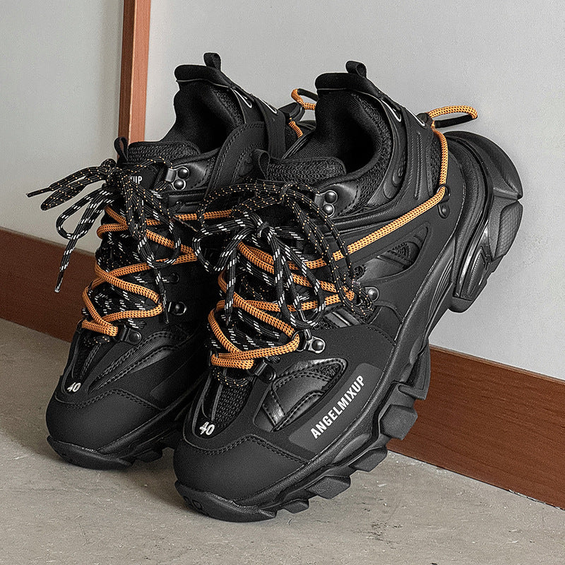 Men's Invisible Height Increasing Dad Surrounding Strap Platform Men's Casual Shoes