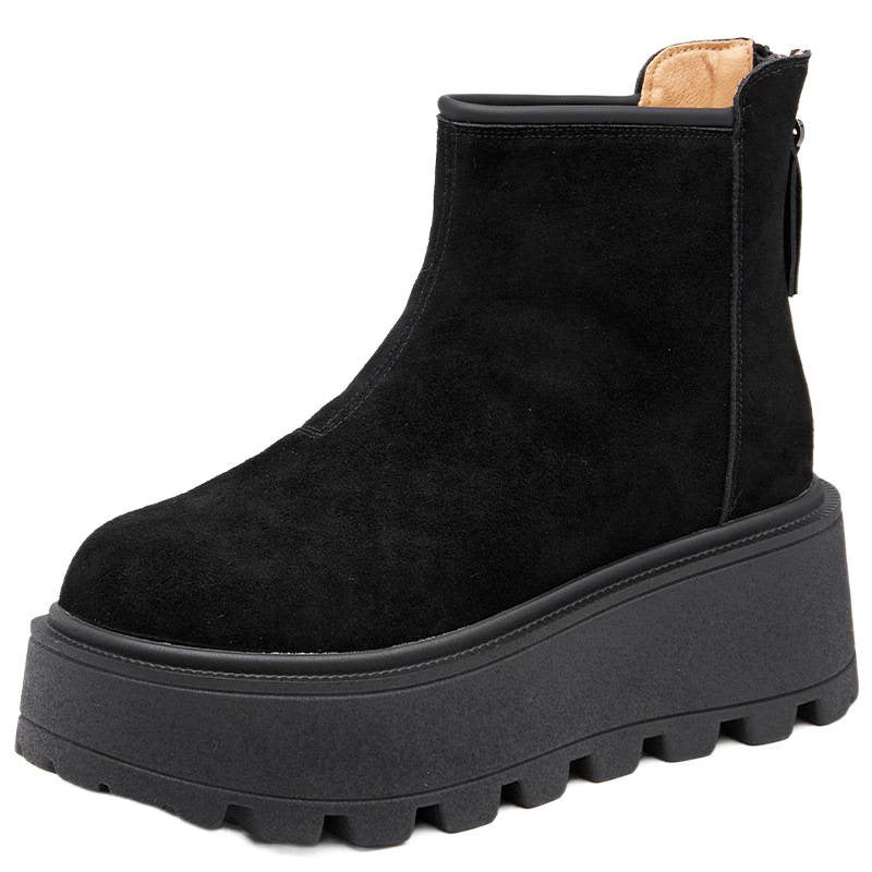 Women's Winter Small Height Increasing Warm Cotton Women's Snow Boots