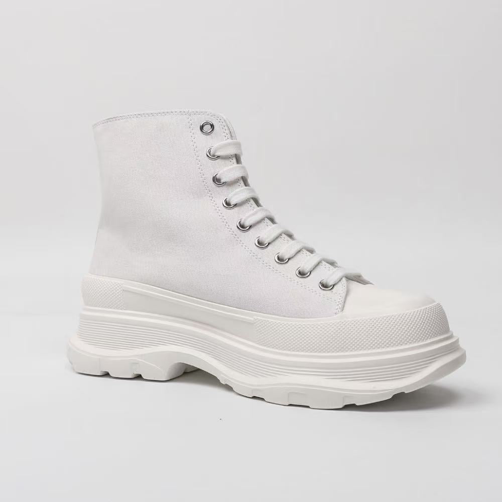 Women's High-grade Mcqueen Spring Height Increasing Platform Sports Women's Canvas Shoes