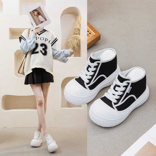 Women's Super High Big Head Summer Closed Toe Without Thick-soles Slippers