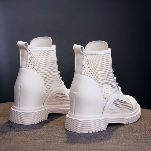 Women's Genuine Elevator Mesh Martin For Summer Boots