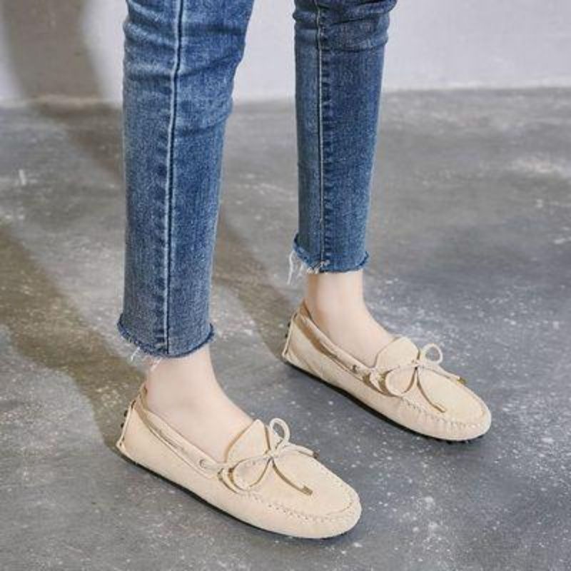 Women's Doug Single Autumn Summer Korean Fashion Shallow Mouth Loafers