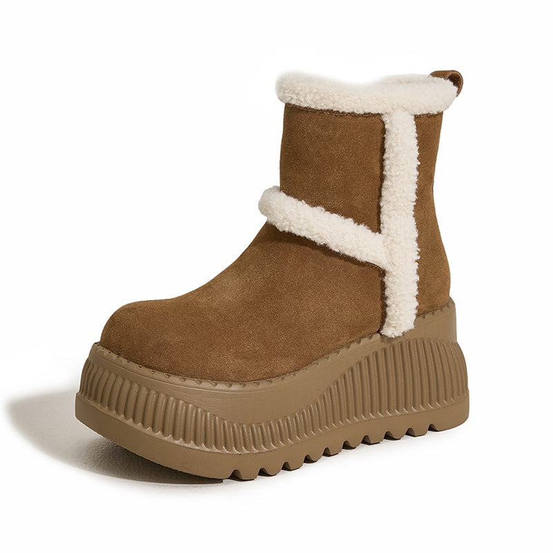 Women's Winter Plus Veet Warm Cotton Height Snow Boots