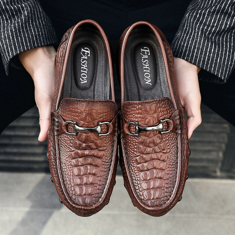 Men's Top Layer Cowhide Surface Slip-on Plus Loafers/doug Shoes