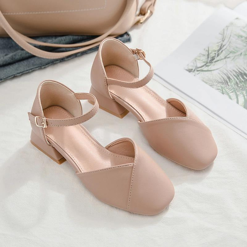 Fairy Summer Wind Fashionable Soft Chunky Heels