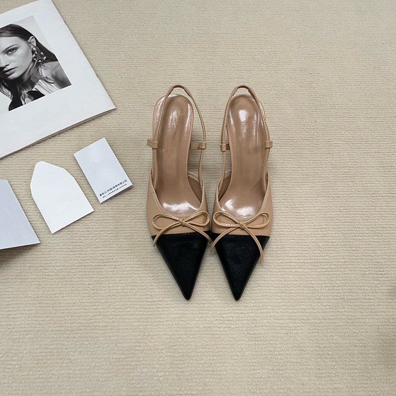 Women's Classic Style Toe Box Spring Stiletto High Heeled Sandals