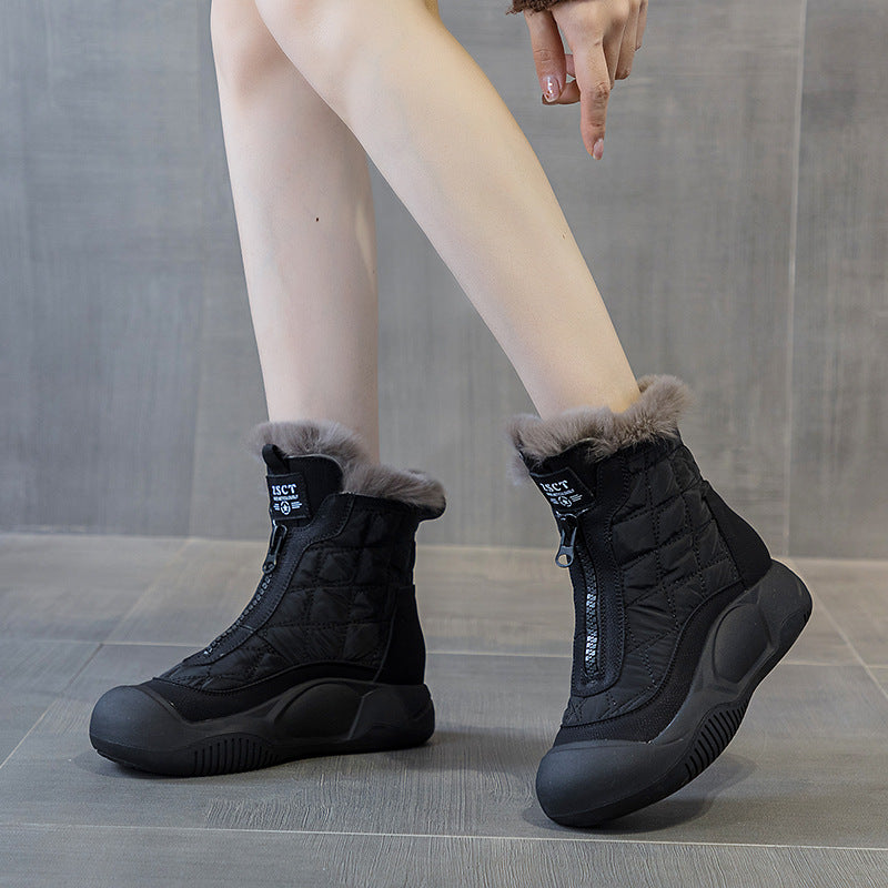 Casual Beautiful Graceful Big Cotton Platform Women's Casual Shoes
