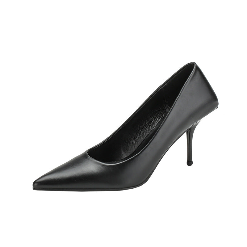 Women's Stiletto Pointed Toe Shallow Mouth Design Women's Fashion Shoes
