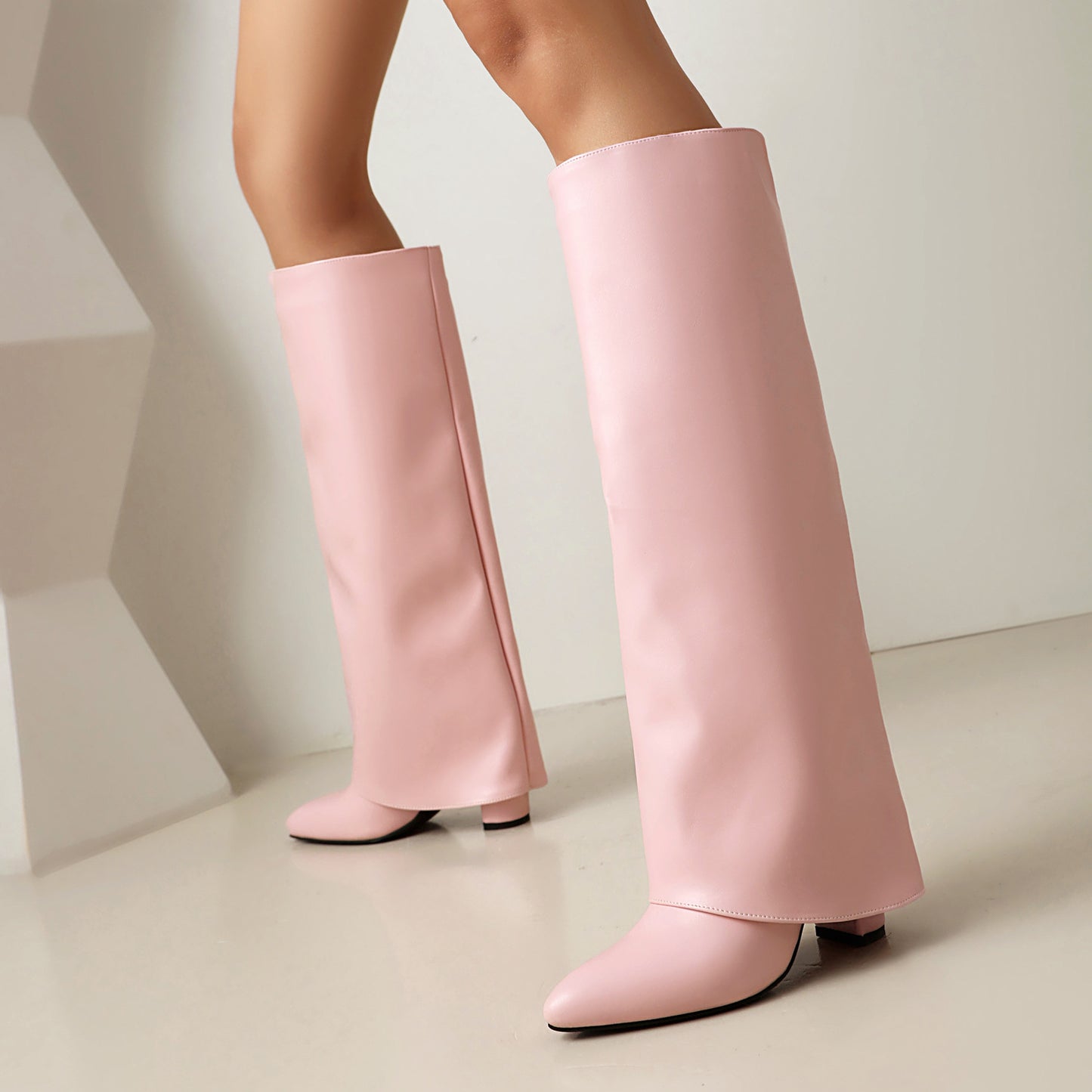 Women's Plus Size Thick High Tube Length Boots