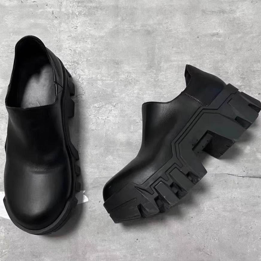 Bulldozer Raise The Bottom Derby Male Gear Tank Big Head Loafers
