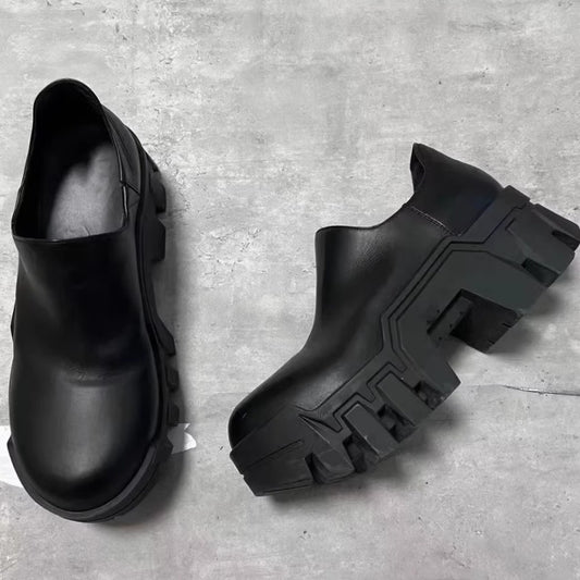 Bulldozer Raise The Bottom Derby Male Gear Tank Big Head Loafers
