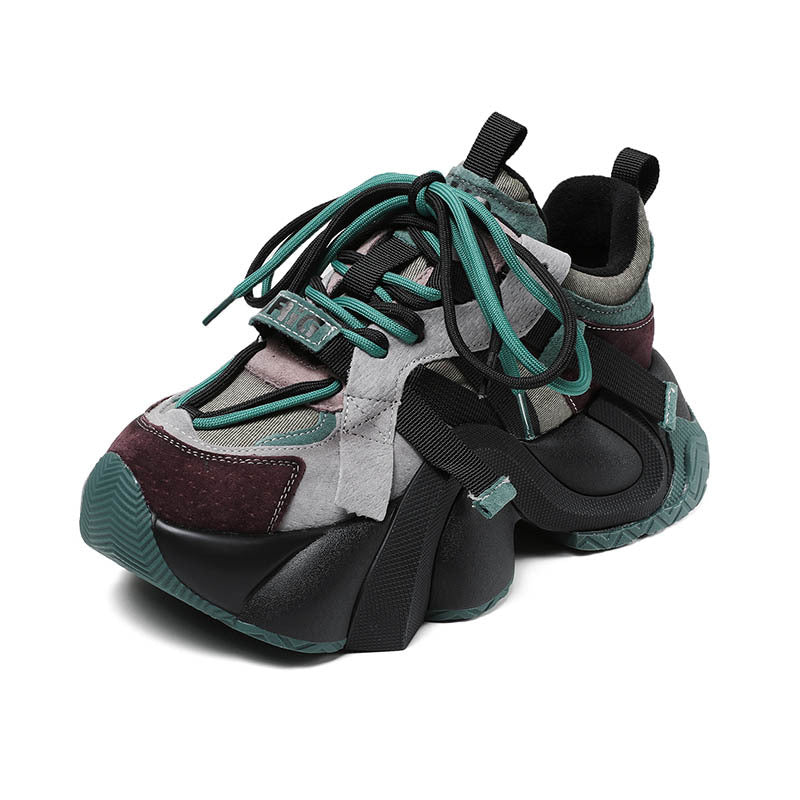 Women's Platform Fashion High Dad Retro Travel Women's Casual Shoes