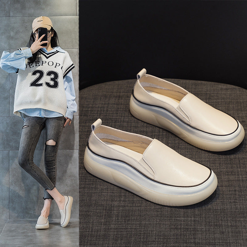 Women's Thick-soled Leisure Muffin Soft Bottom Large Size Women's Casual Shoes