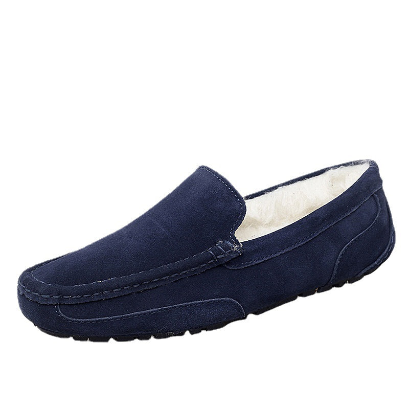 Men's Plus Size Fashion Veet Padded Warm Doug Lightweight Lazy Men's Shoes