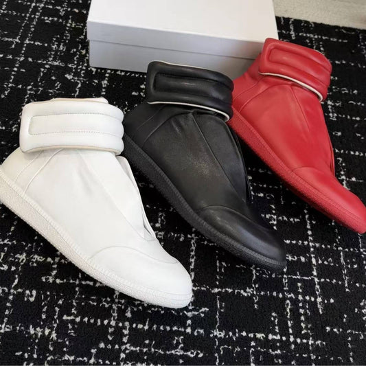 Women's & Men's Autumn Flat Magic Stick Fashionable German Leather Shoes