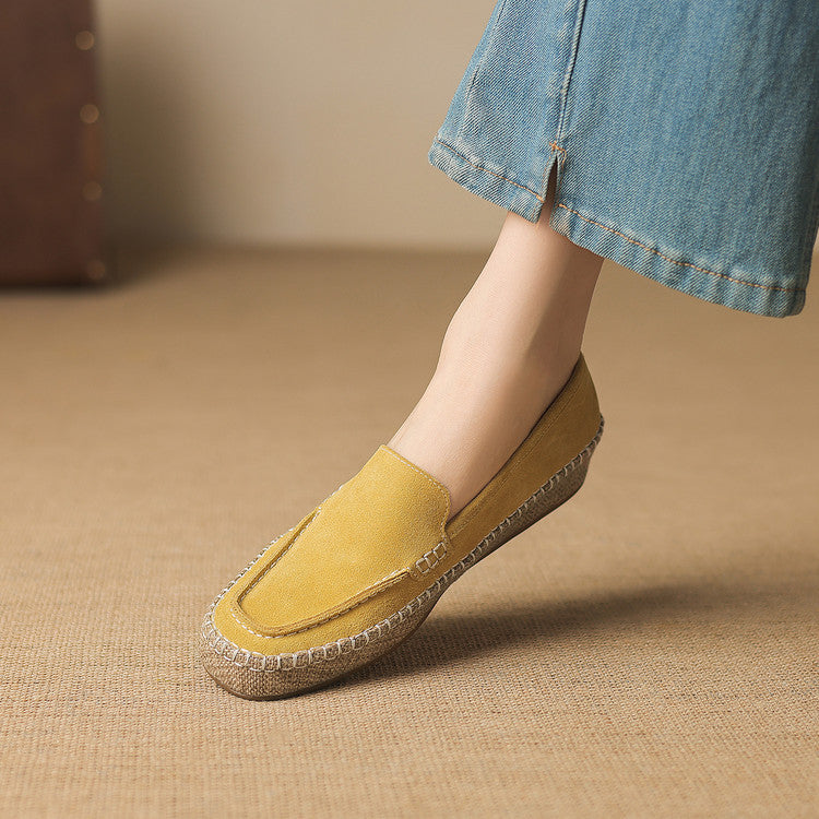 Retro Flat Bottom Fisherman Height Increasing Insole Women's Fashion Shoes