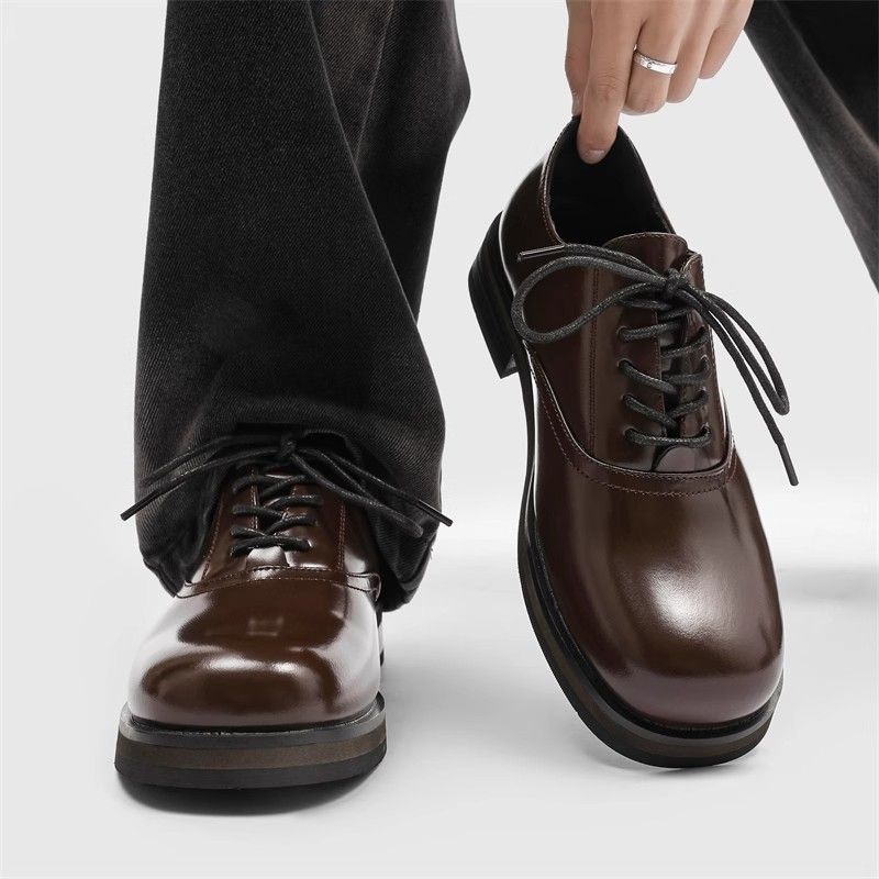 Women's & Men's Formal Wear Big Head Height Increasing Wedding Men's Business Leather Shoes