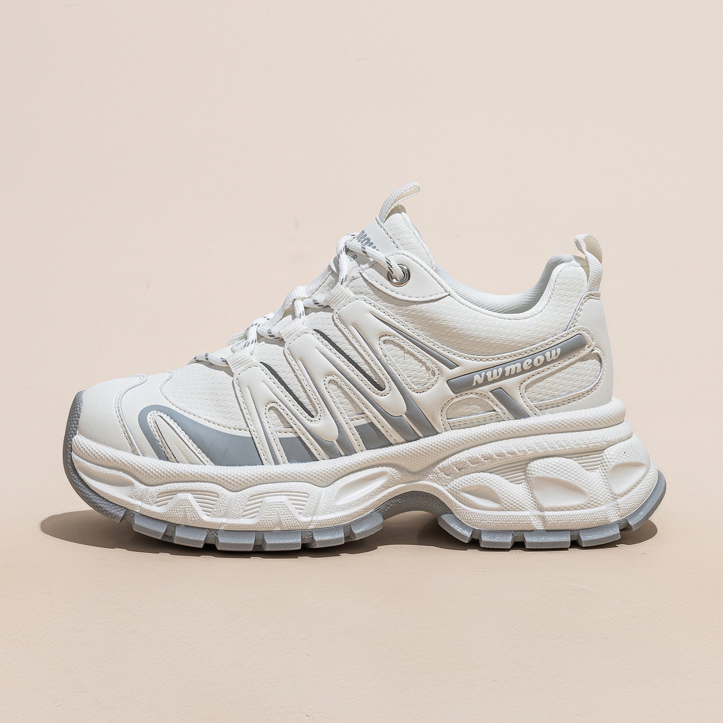 Women's Spring Platform Height Increasing Breathable Sports Sneakers