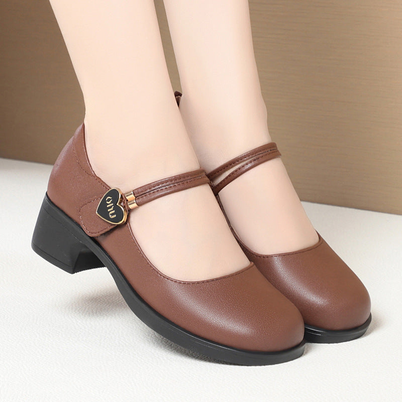 Women's Bottom Large Size Mom Show Cheongsam Square Women's Fashion Shoes