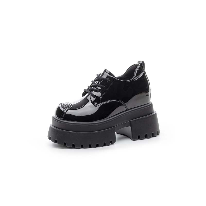 Women's Height Increasing Insole Little Princess Glossy Dark Flame Women's Casual Shoes