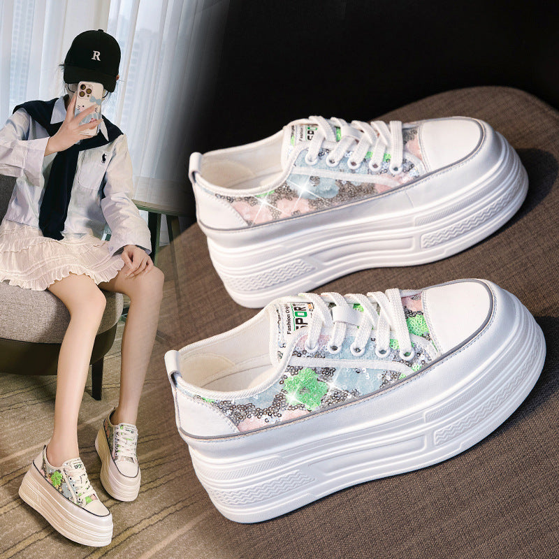 Women's Elevated Platform Small Single-layer Fashion Wedge Men's Shoes